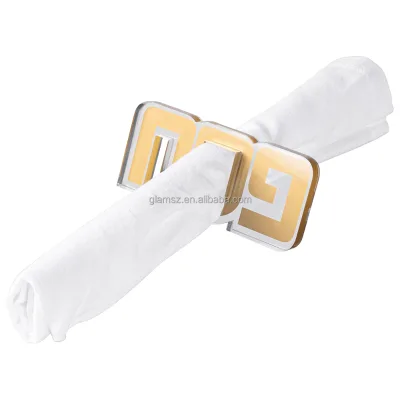 Stylish Designed Acrylic Napkin Rings Table Decor Unique Designed Clear Napkin Rings