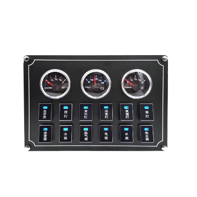 Modified Control Panel Switch with Text Light Transmission Switch Blue Wave Button RV Motorhome Switch Button RV Control Panel