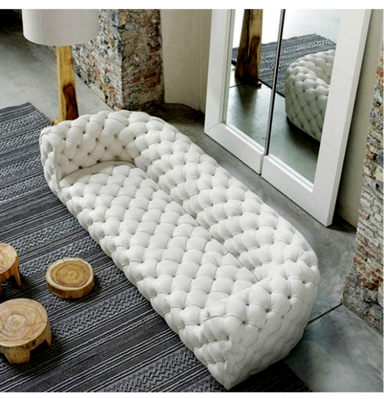 Chesterfield Luxury Moderrn Italian Leather 3 Seater Couch Sofa