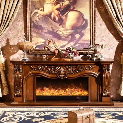 48 Inch Indoor Usage and With Remote Control Function Fireplace Mantel