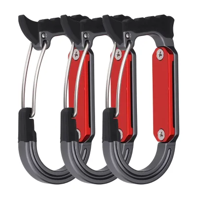 AILOT ALT-DGG-009 Professional Aluminum Alloy Tool Carabiner Quick Release Buckle for Working at Height and Outdoor Safety