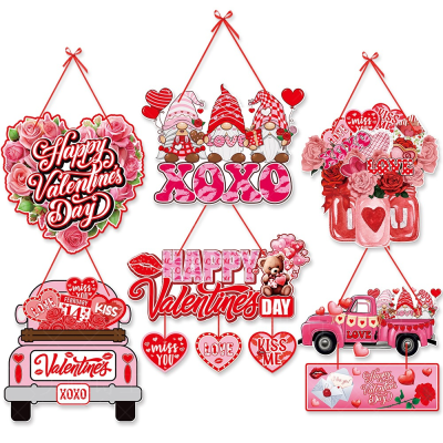 Romantic Valentine's Day Door Hanging Creative pink Festival Decoration