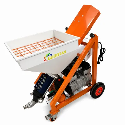 GOODTAN Double-acting Air Compressor Mortar Spraying Machine Polymer Coating Sprayer 50L Hopper Electric Grouting Equipment