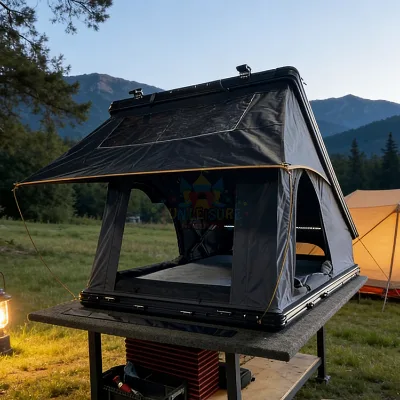 4 Person Waterproof Aluminum Cars Hard Shell Roof Top Tent Waterproof Hard Top Car Rooftop Tent 4x4 Roof Top Camping Tent