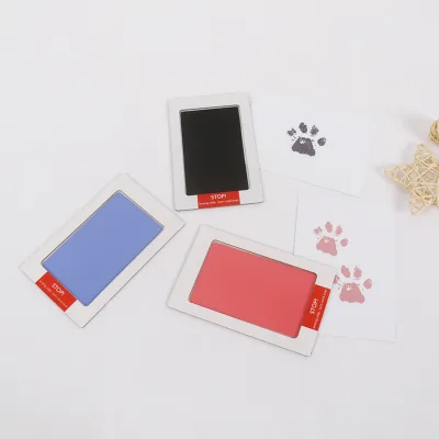 Pet Paw Prints Baby Footprints Commemorative Prints New Zealand Pine Frame Wash Free Safe Non-toxic Clean Printing Pad Washing