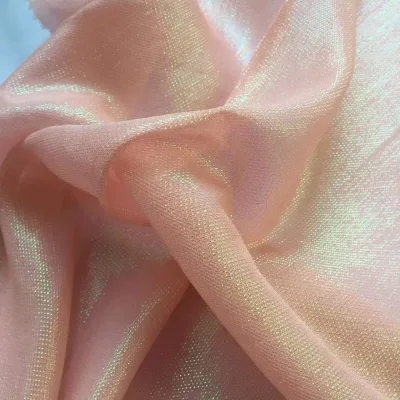 Good Quality 140cm 12mm Silk Fabric Colorful Skin  Shining Pink Dress Plain Printed  Factory Direct