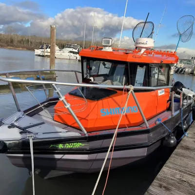Sea Resistant Thick Plate Alloy Cabin Boat Allsea Lion Strong Toughness Vessel Fishing Boat for Rough Sea Fishing