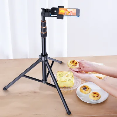 Stable 26mm Tube Aluminum Ring Light Tripod Stand 52cm-210cm Height Adjustable Beauty Fill Light for YouTube TikTok Vlog B18