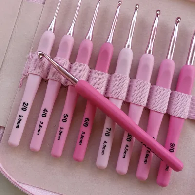9pcs/set Crochet Needle Set Yarn Needles Knitting Needles Set