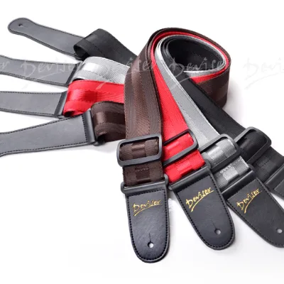 Custom Nylon Leather Guitar Straps for Bass Acoustic Electric Guitar