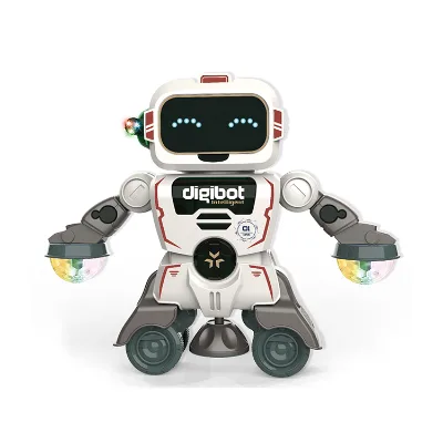 Eletronic Dancing Robot B/O Rotating Light and Music Toys Robot