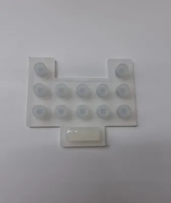 Customized Translucent Silicone Rubber Keypad Remote Control Waterproof Button Switch Panel Pad