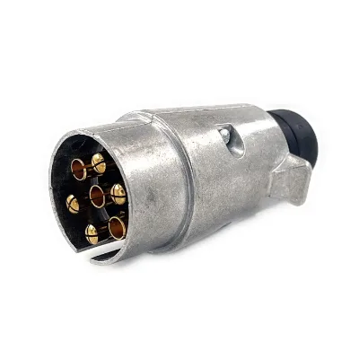 European 7 Pin 12V AluminumTrailer Plug for RV Vehicle