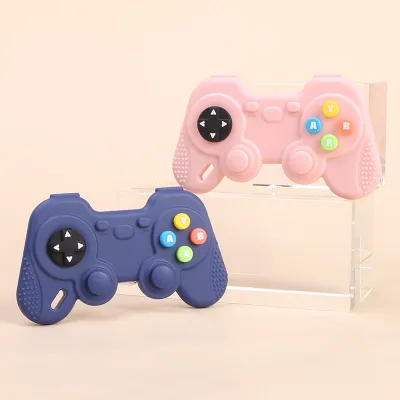 BPA Free Baby Game Controller Teether Toy Silicone Game Handle Teething Toy BPA Free for 6-18 Moths
