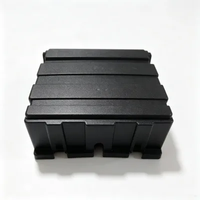 Reinforced Rib Battery Shield, Temp & Corrosion Resistant Plastic Cover for Logistics & Construction Trucks