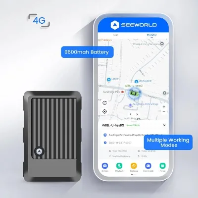 9600mAh Android Auto Enabled 4G GPS Asset Tracker for Construction Equipment Heavy Machinery with Long Standby Remote Control