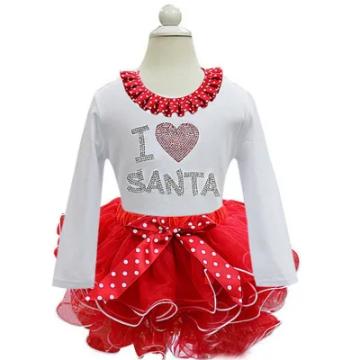 Wholesale Boutique Children's Clothing Christmas Child Clothes Set