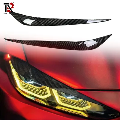For BMW G22 G23 G26 G80 G82 G83 High Quality Dry Carbon Fiber Headlight Eyelids G20 G21 G42 G43 Headlight Eyebrows