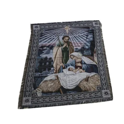 Prayer Mat Profession Custom Woven Tapestry Throw Blanket Keeping Warm Soft Washing Prayer Mat