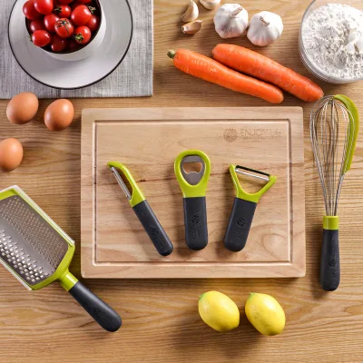 Kitchen Tools Bottle Opener Egg Beater and Fruit/Vegetable Peeler Combo Set PP Material PY-0381-Perfect Gift