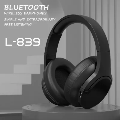 LDON LDON839 50mm Drive Fast Charging Foldable Metal Wireless Headphones Active Noise Cancellation (ANC) RGB Mobile Phone