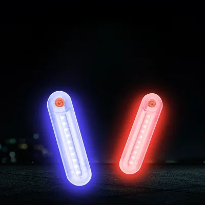 The New Led Red and Blue Colored Lights Wiring Free Installation Anti-tailgating Warning Light