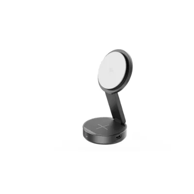 Factory 3-in-1 Wireless Charger Foldable Qi2 Wireless Charging Station Desk 15W Fast Charging Stand Compatible with MagSafe