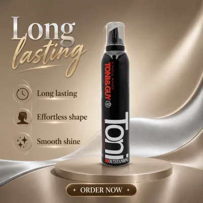Hair Spray & Styling Mousse with Heat Protection Texturizing Long-lasting Moisturizing Foam Strong Hold & Shine Hair Wax