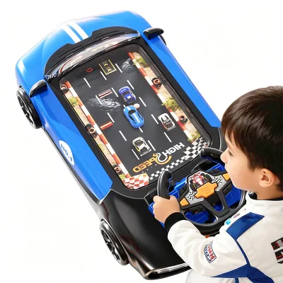 Racing Adventure Game Multifunctional Educational Electric Simulation Driving Kids Musical Interactive Car Steering Wheel Toy