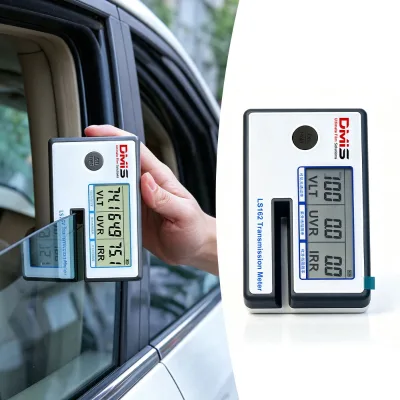 Handheld Window Tint Meter Solar Film Transmission Meter VLT UVR IRR Tester for Car Tinting Shop Glass Film Detector
