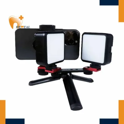 Portable Multifunctional Standing Dental Oral LED Photo Fill Light Three Kinds of Lights Adjustable Manual Power Source