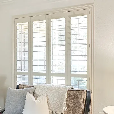 Customizable Wooden Shutter Curtains Elegant Window Coverings