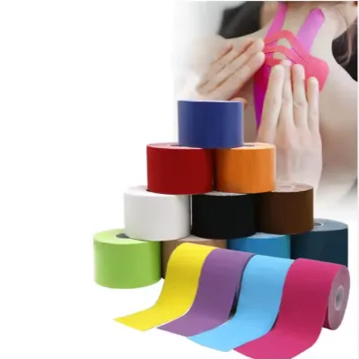 Elastic Athletic Kinesiology Tape Strips Soft Die Cut Kinetic Tape for Joint Support & Muscle Pain Relief in Shoulder Knee Ankle