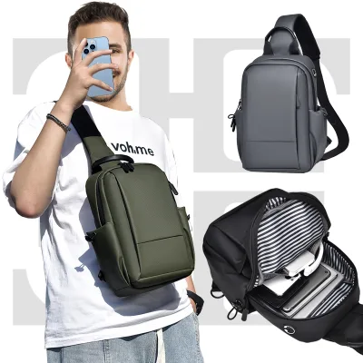 Custom logo Large-capacity Outdoor Cycling Running Portable Crossbody Bag Fashionable Chest Bag