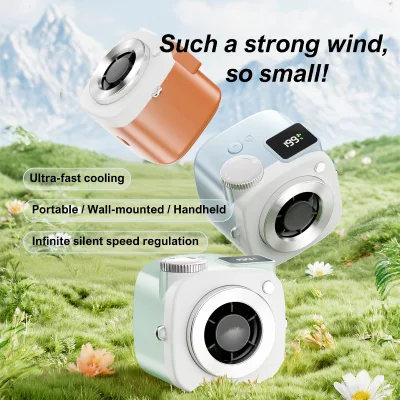 Mini Fan Cute Camera Shape UV Painted Anti-Fall TPU/PU Material Protective Case for AirPods4 1/2 Pro/Pro2