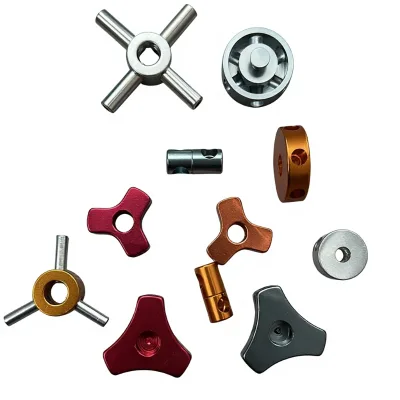 Aluminum Tent Pole Connector Hub Custom CNC Machined Camping Pole Accessories Lightweight Durable