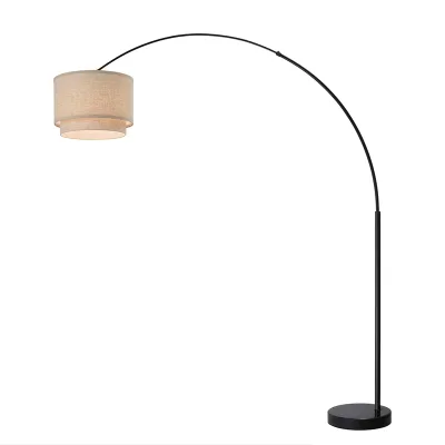 Wholesale Modern Designer Iron Cloth Art Marble Floor Lamp for Residential Living Room Decoration Floor Standing Light
