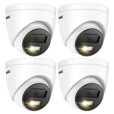 ANNKE AC500 I51ES 3K 5MP PoE IP Camera Smart Dual Light Two Way Audio Turret Dome H.265 RTSP IP67 Network Camera