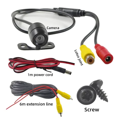 Car HD CVBS Camera Small Butterfly Night Vision Reversing Rear View Auxiliary Universal Monitor 1 Year Warranty