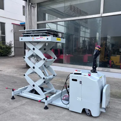 EV Battery 1Ton Electric Mobile Lift Table Mobile Platform Turntable Lift Table Scissor Lift