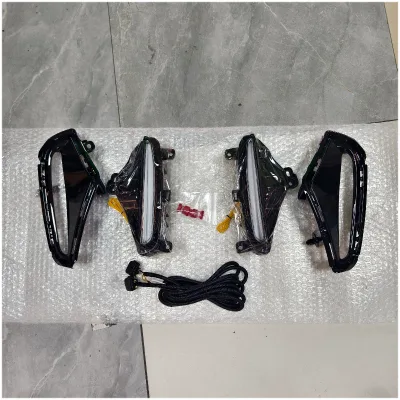 New LED 12V Daytime Running Lights with Turn Signal for 2020-2024 Fog Lamp Assembly OE 12305 CN