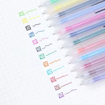 Kawaii Gel Pen Set Ball Pen Promotional Hot Sale Candy Color Fine Point Custom Creative Tip 0.5mm for Note Taking Journaling