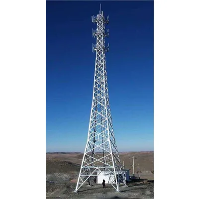 outdoor clock tower 4 leg galvanized steel lattice tower