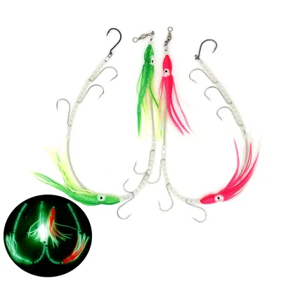 Hot Sale 20g/49cm Fishing Hook Squid Hook With a Hangnail Boat Fishing and Sea Fishing