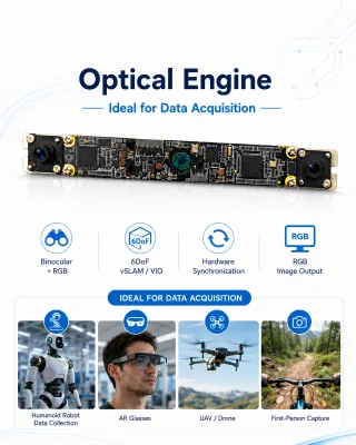 Vision Module Slam 6DoF Smart Glasses with Camera RGB Ar Lentes Con Camara XR  Robot Data Collection Optical Engine Vr Headsets