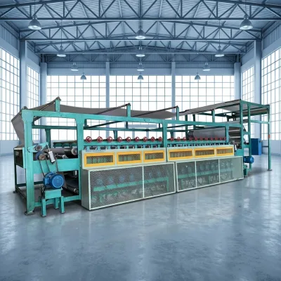 Stable Horizontal Sueding Machine Independent Inverter Drive 18 Rollers Suede Finish