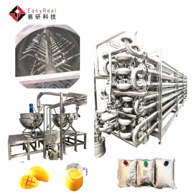 Low Consumption Mango Puree Sterilization Equipment Secure Rich Natural Flavor Of Mango Concentrate