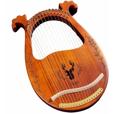 Lyre Harp Ancient 16 Metal Strings Best Beginners Harp 16-19 String Small Harp