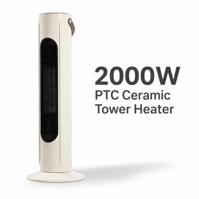 New Arrival Smart Pedestal Space Heater Fan Fast Heating Constant Temperature Quiet Swing Head Portable Overheat Protection