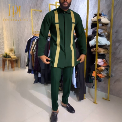 Items Sold in Bulk the Polyester Color Block Design of Men's Casual Summer Wear Is Fashionable Elegant Clothing